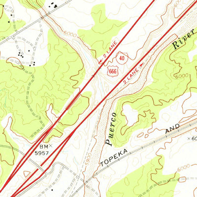 United States Geological Survey Burntwater Wash, AZ (1971, 24000-Scale) digital map