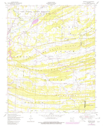 United States Geological Survey Burnville, AR (1947, 24000-Scale) digital map