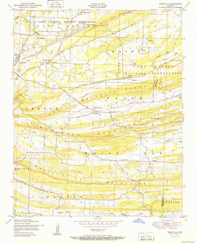 United States Geological Survey Burnville, AR (1951, 24000-Scale) digital map