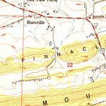 United States Geological Survey Burnville, AR (1951, 24000-Scale) digital map