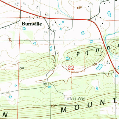 United States Geological Survey Burnville, AR (1987, 24000-Scale) digital map