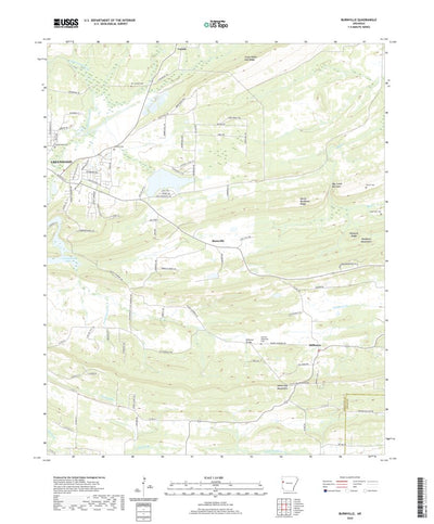 United States Geological Survey Burnville, AR (2020, 24000-Scale) digital map
