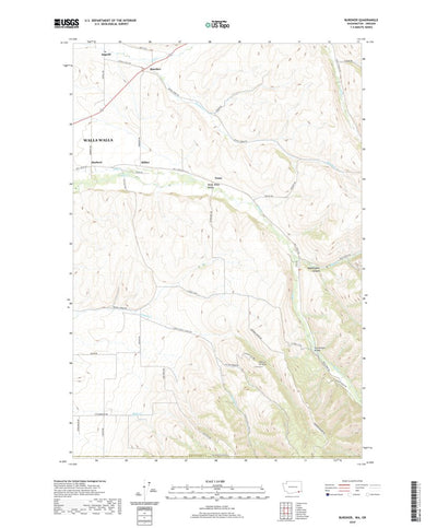 United States Geological Survey Buroker, WA (2020, 24000-Scale) digital map