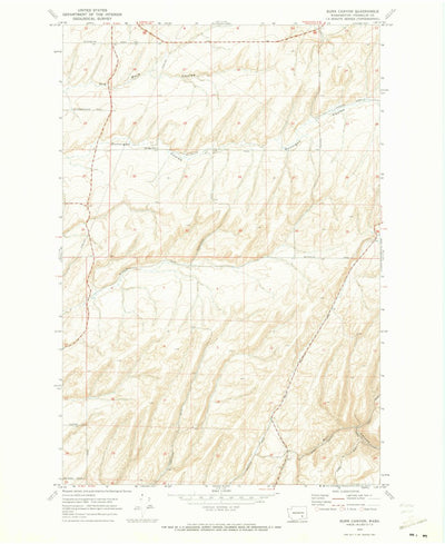 United States Geological Survey Burr Canyon, WA (1970, 24000-Scale) digital map