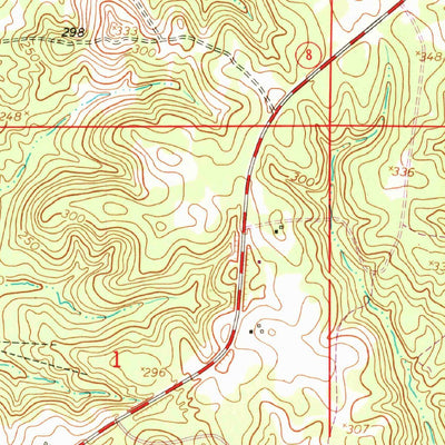 United States Geological Survey Burr Ferry, LA (1954, 24000-Scale) digital map