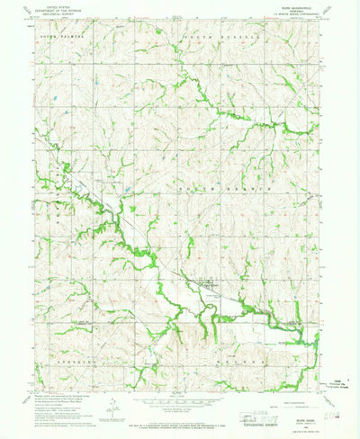 United States Geological Survey Burr, NE (1966, 24000-Scale) digital map