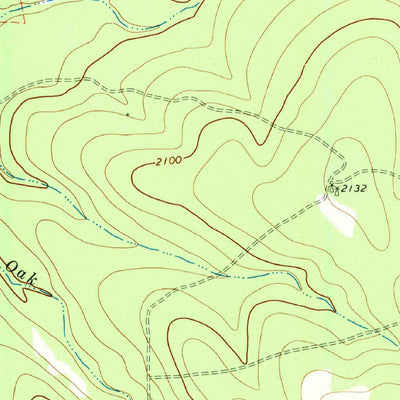 United States Geological Survey Burr Oak Creek, TX (1970, 24000-Scale) digital map