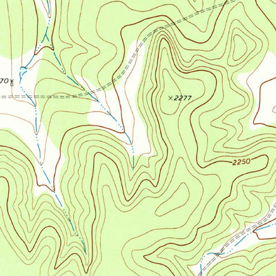 United States Geological Survey Burr Oak Creek, TX (1970, 24000-Scale) digital map