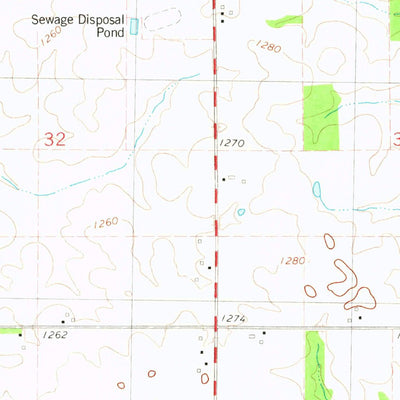 United States Geological Survey Burr Oak, IA (1981, 24000-Scale) digital map