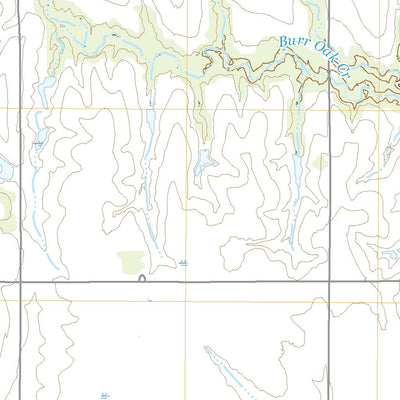 United States Geological Survey Burr Oak NW, KS (2022, 24000-Scale) digital map