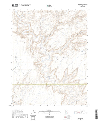 United States Geological Survey Burr Point, UT (2023, 24000-Scale) digital map