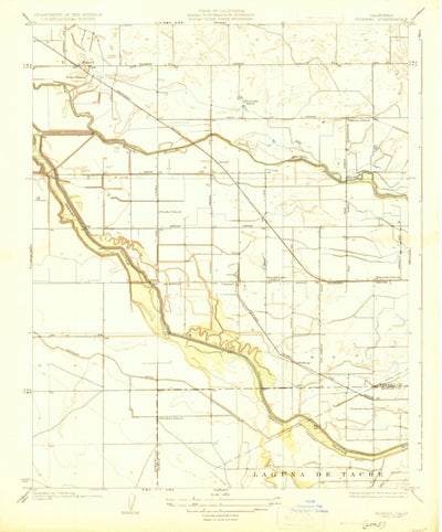 United States Geological Survey Burrel, CA (1927, 31680-Scale) digital map