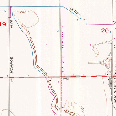 United States Geological Survey Burrel, CA (1954, 24000-Scale) digital map