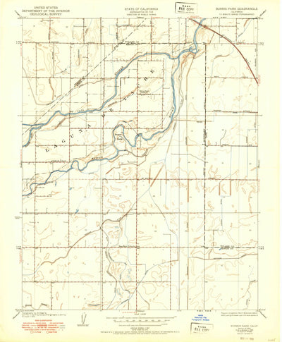 United States Geological Survey Burris Park, CA (1950, 24000-Scale) digital map