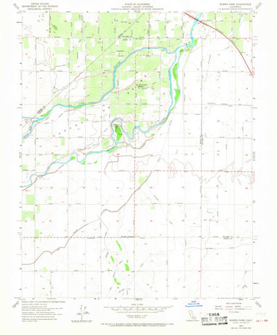 United States Geological Survey Burris Park, CA (1954, 24000-Scale) digital map