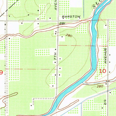 United States Geological Survey Burris Park, CA (1954, 24000-Scale) digital map