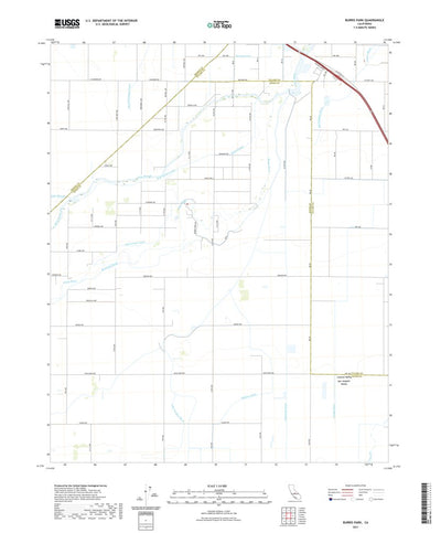 United States Geological Survey Burris Park, CA (2021, 24000-Scale) digital map