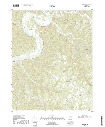 United States Geological Survey Burristown, TN (2019, 24000-Scale) digital map