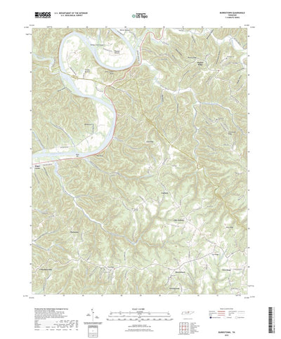 United States Geological Survey Burristown, TN (2022, 24000-Scale) digital map