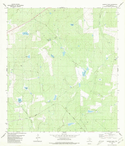 United States Geological Survey Burrito Tank, TX (1980, 24000-Scale) digital map