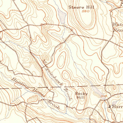 United States Geological Survey Burriville, RI (1894, 62500-Scale) digital map
