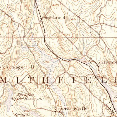 United States Geological Survey Burriville, RI (1894, 62500-Scale) digital map