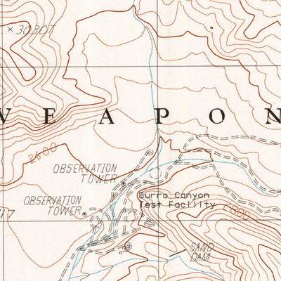 United States Geological Survey Burro Canyon, CA (1982, 24000-Scale) digital map