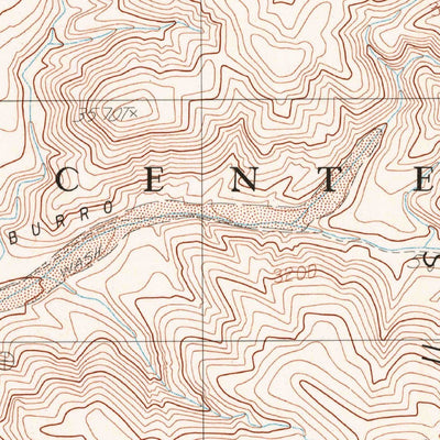 United States Geological Survey Burro Canyon, CA (1982, 24000-Scale) digital map