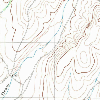 United States Geological Survey Burro Draw, TX (1983, 24000-Scale) digital map