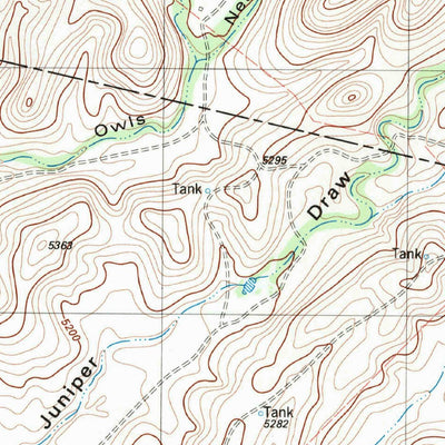 United States Geological Survey Burro Draw, TX (1983, 24000-Scale) digital map