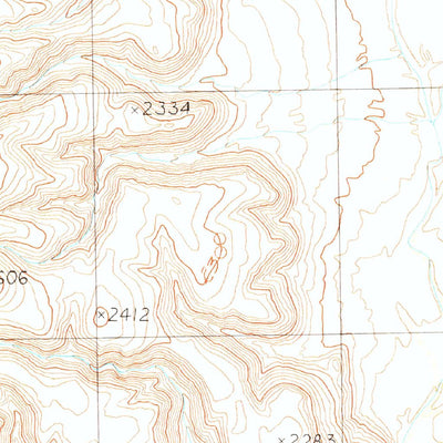 United States Geological Survey Burro Gap, AZ (1990, 24000-Scale) digital map