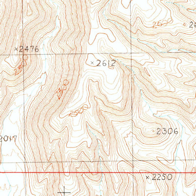 United States Geological Survey Burro Gap, AZ (1990, 24000-Scale) digital map