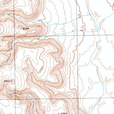 United States Geological Survey Burro Gap, AZ (1996, 24000-Scale) digital map