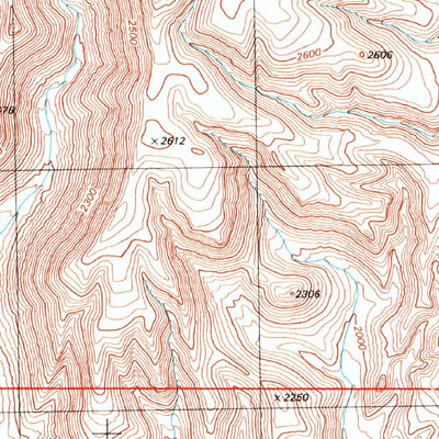 United States Geological Survey Burro Gap, AZ (1996, 24000-Scale) digital map