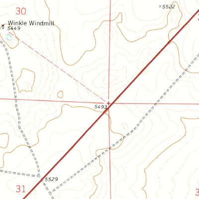 United States Geological Survey Burro Lake, NM (1978, 24000-Scale) digital map