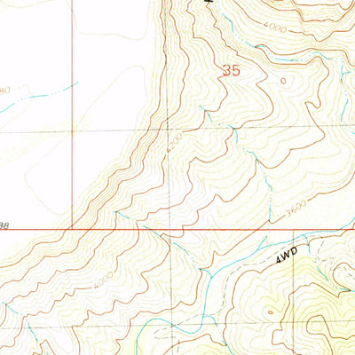 United States Geological Survey Burro Mesa, AZ (1980, 24000-Scale) digital map
