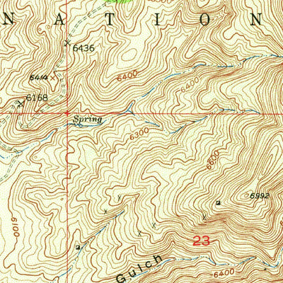 United States Geological Survey Burro Peak, NM (1950, 24000-Scale) digital map