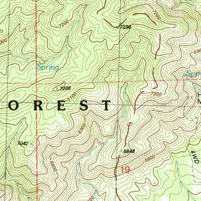 United States Geological Survey Burro Peak, NM (1992, 24000-Scale) digital map