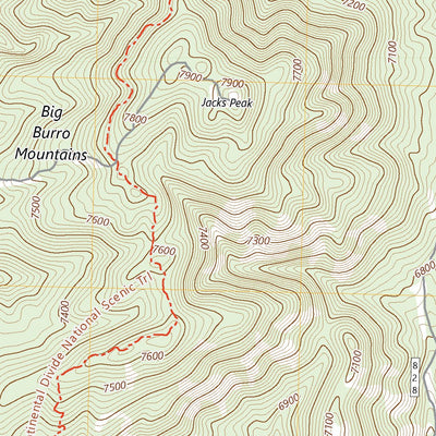 United States Geological Survey Burro Peak, NM (2023, 24000-Scale) digital map