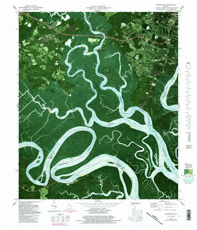 United States Geological Survey Burroughs, GA (1979, 24000-Scale) digital map