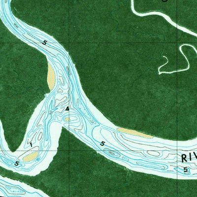 United States Geological Survey Burroughs, GA (1979, 24000-Scale) digital map
