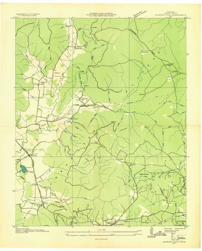 United States Geological Survey Burrow Cove, TN (1936, 24000-Scale) digital map
