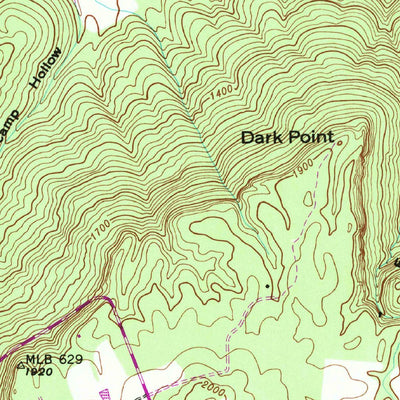 United States Geological Survey Burrow Cove, TN (1947, 24000-Scale) digital map