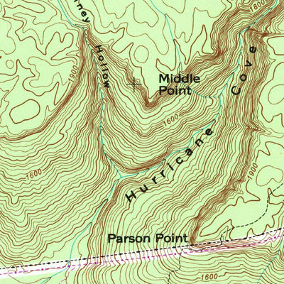 United States Geological Survey Burrow Cove, TN (1947, 24000-Scale) digital map