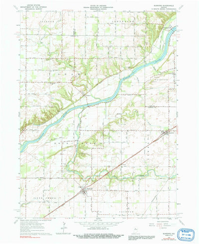 United States Geological Survey Burrows, IN (1962, 24000-Scale) digital map