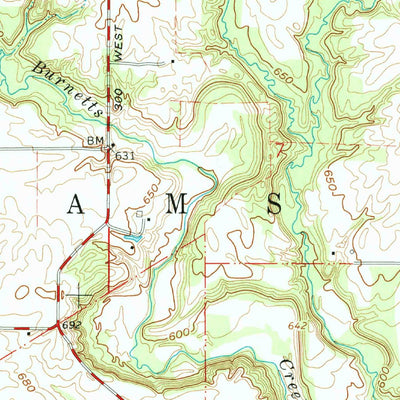 United States Geological Survey Burrows, IN (1962, 24000-Scale) digital map