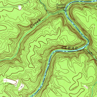 United States Geological Survey Burrville, TN (1954, 24000-Scale) digital map