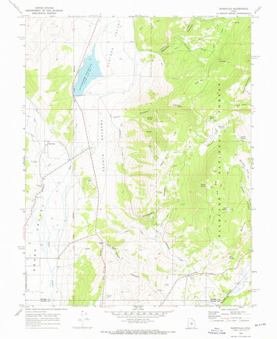 United States Geological Survey Burrville, UT (1968, 24000-Scale) digital map