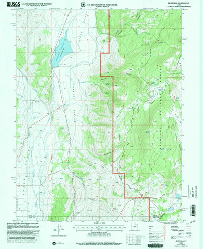 United States Geological Survey Burrville, UT (2001, 24000-Scale) digital map