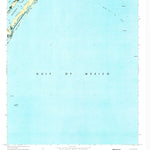 United States Geological Survey Burrwood Bayou East, LA (1971, 24000-Scale) digital map